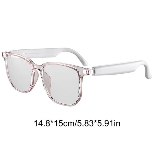 AI Glasses Earphones Automatic Voice Translation Smart Glasses Multi-Function Keys for Sport Smart Translator Device Best Gifts