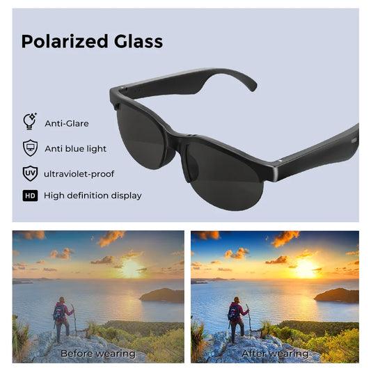 Translator Headset Glasses Smart Wireless Bluetooth Sports Earbuds 144 Language Translation Headphones Sunglasses For Business